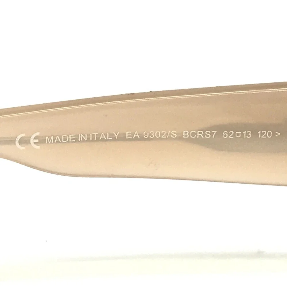 Emporio Armani Sunglasses EA9302/S BCRS7 Nude Wrap Frames with Pink Lenses